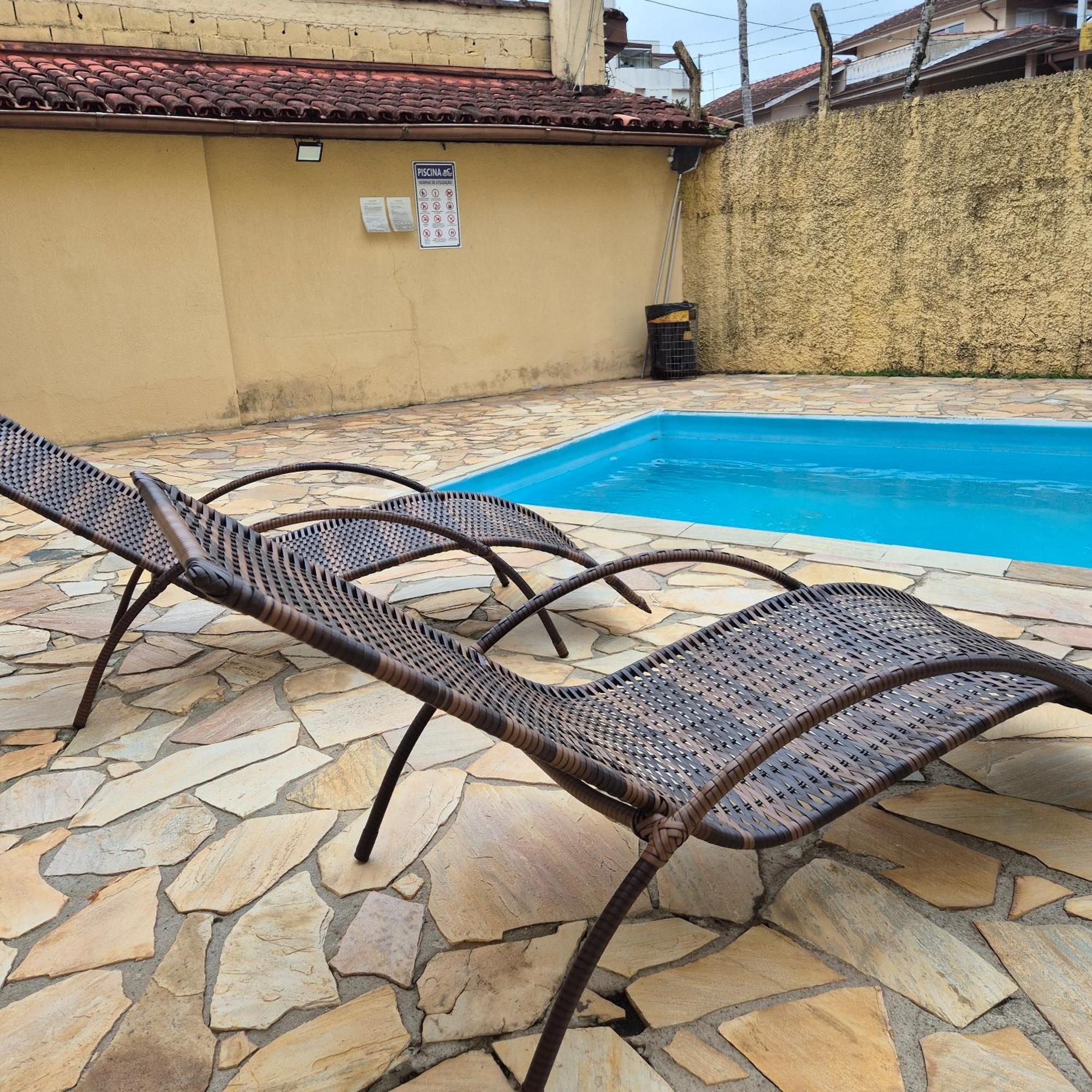 Casa 7 Em Ubatuba No Centro Condominio Com Piscina E Churrasqueira Bagian luar foto